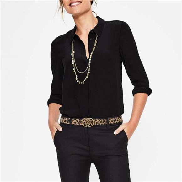Women’s Leather Ring Belt for Jean, Mothers Day Gifts Double Circle Buckle Belts main image 5